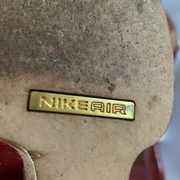 Cole Haan red and white sling back wedge shoe Sz 7 - Picture 7 of 10